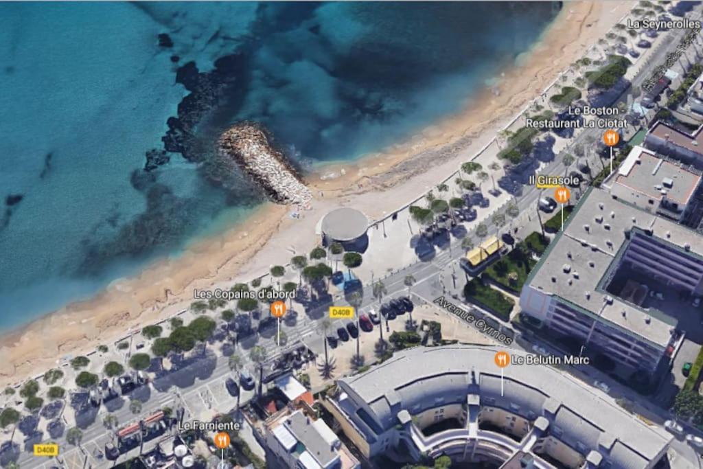 Blue Summer Vibes Duplex Studio For 4P, Ac, Sea View, Parking, Beach At 50M, Spa Access -3 La Ciotat Exteriér fotografie